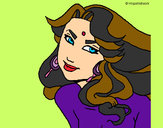 Desenho Princesa amazónica pintado por Yasmin10