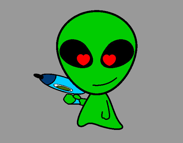 Desenho Alienígena II pintado por tykt