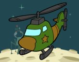 Desenho Helicoptero com uma estrela pintado por Danievi
