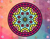 Desenho Mandala equilíbrio mental pintado por Crismayumi