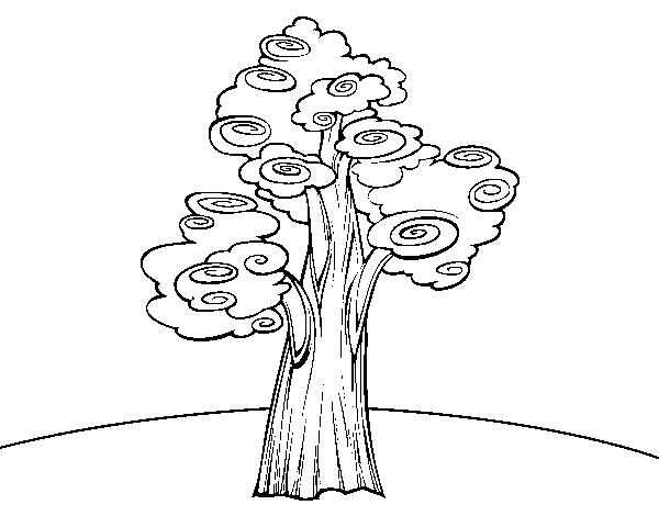 Desenho de Árvore fantasia para Colorir