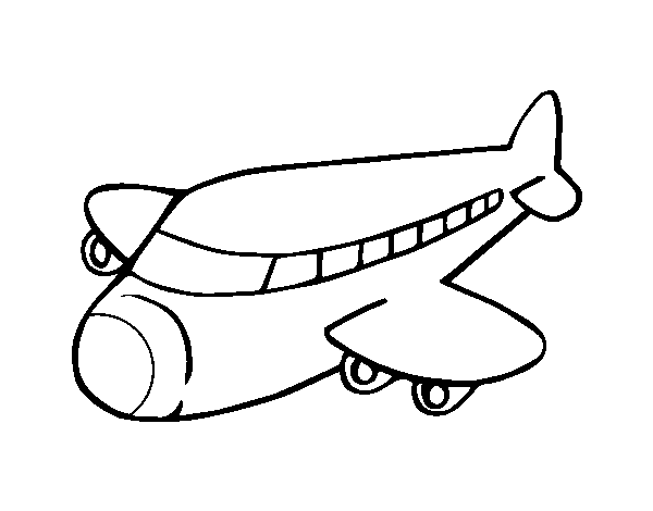 Desenho de Avião boeing para Colorir