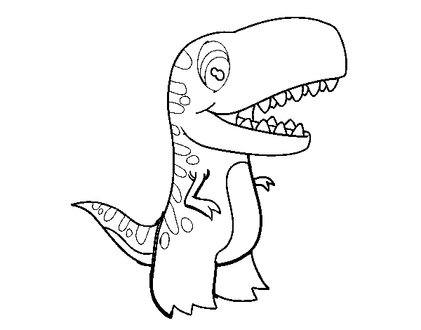 Desenho de Bebê Tyrannosaurus para Colorir