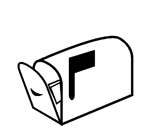Desenho de Caixa de correio para Colorir