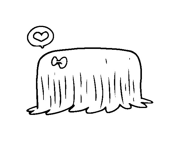 Desenho de Cão Komondor para Colorir