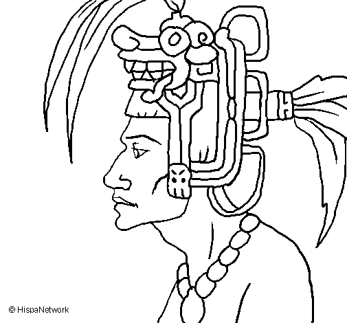 Desenho de Chefe da tribo para Colorir