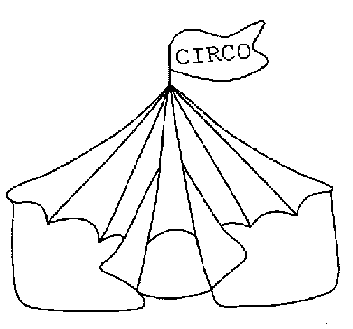 Desenho de Circo para Colorir