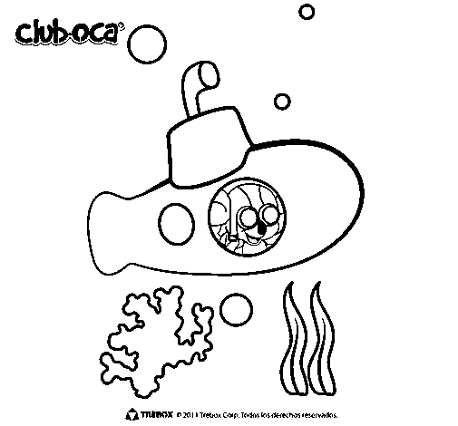 Desenho de Club Oca 3 para Colorir