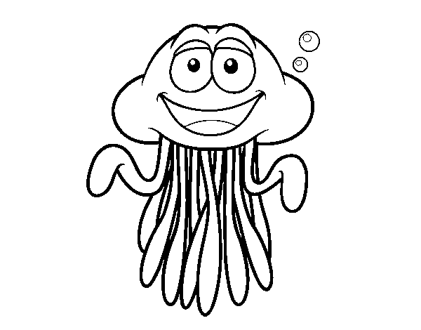 Desenho de Medusa pelagia para Colorir