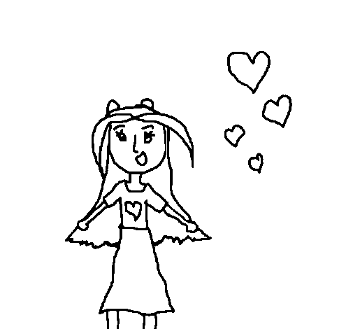 Desenho de Menina 11 para Colorir