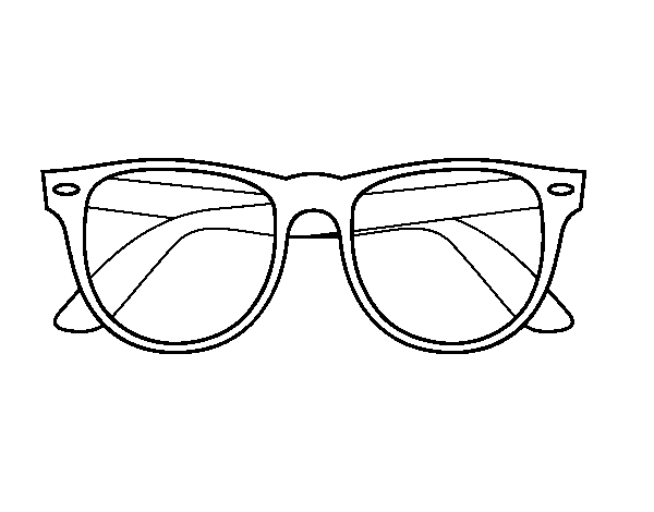 Desenho de Óculos de sol para Colorir