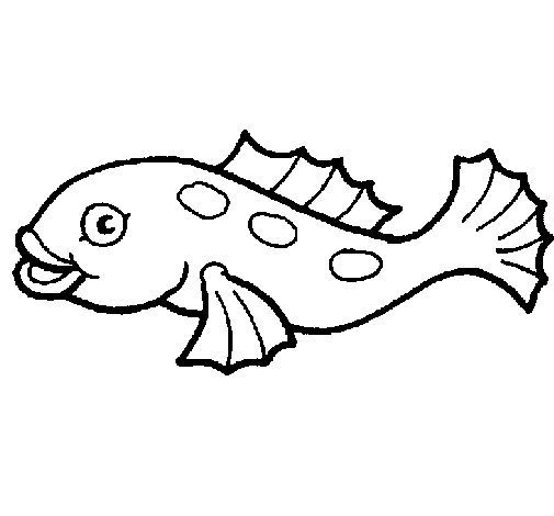Desenho de Peixe 2a para Colorir