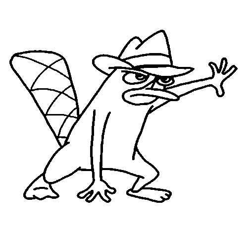 Desenho de Perry 2 para Colorir