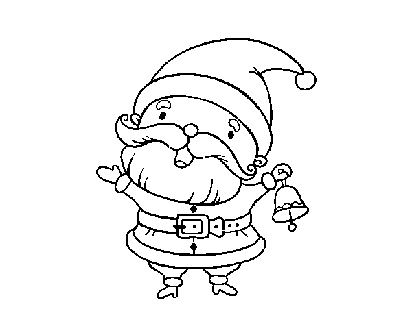 Desenho de Santa para Colorir