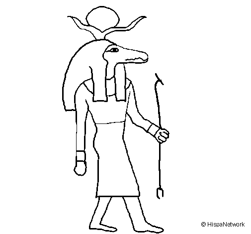 Desenho de Sobek II para Colorir