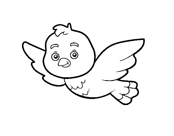 Desenho de Um pássaro para Colorir