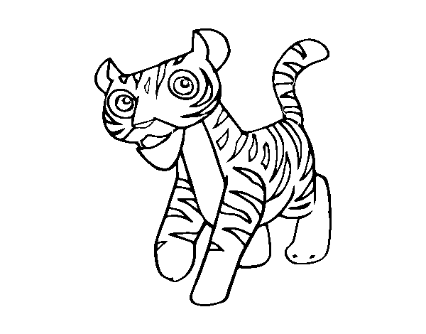Desenho de Um tigre para Colorir