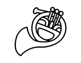 Desenho de Una Trompa para colorear