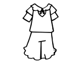 Desenho de Uniforme do menina para colorear