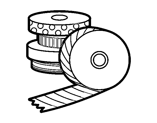 Desenho de Washi Tape para Colorir