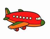 Um avião de passageiros