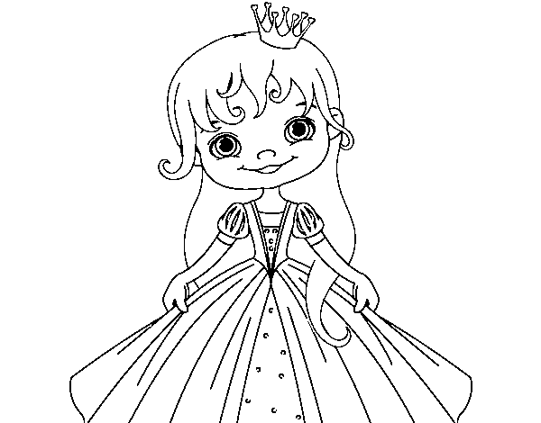 Desenho de A Princesinha para Colorir