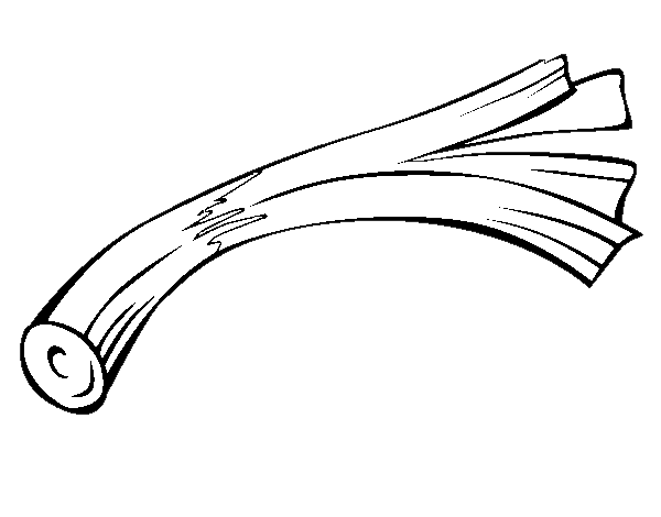Desenho de Alho-porro para Colorir