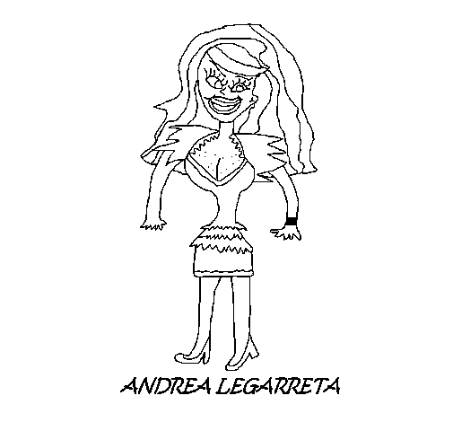 Desenho de Andrea para Colorir