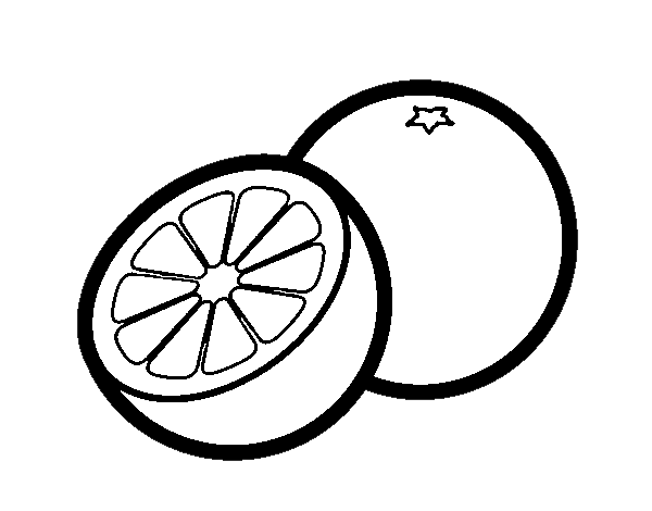 Desenho de As laranjas para Colorir