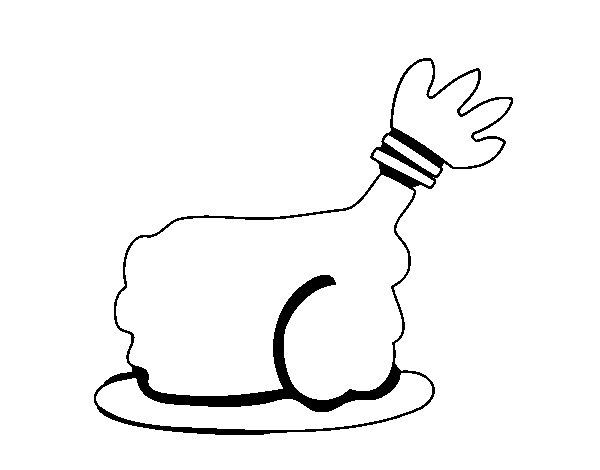Desenho de Asa de frango para Colorir