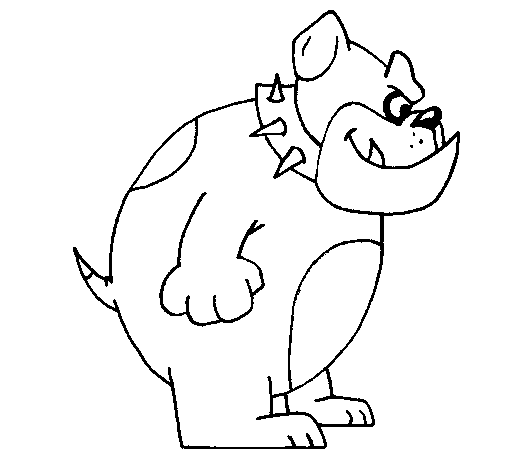 Desenho de Bulldog inglês para Colorir