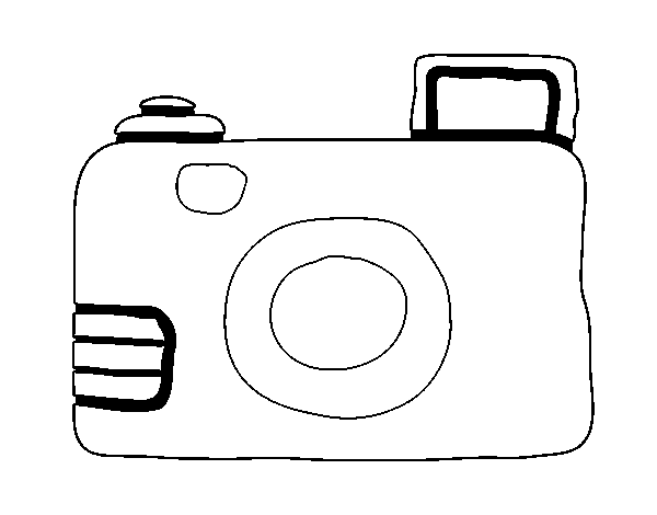 Desenho de Câmera reflex para Colorir