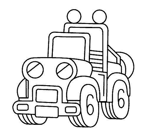 Desenho de Camião para Colorir