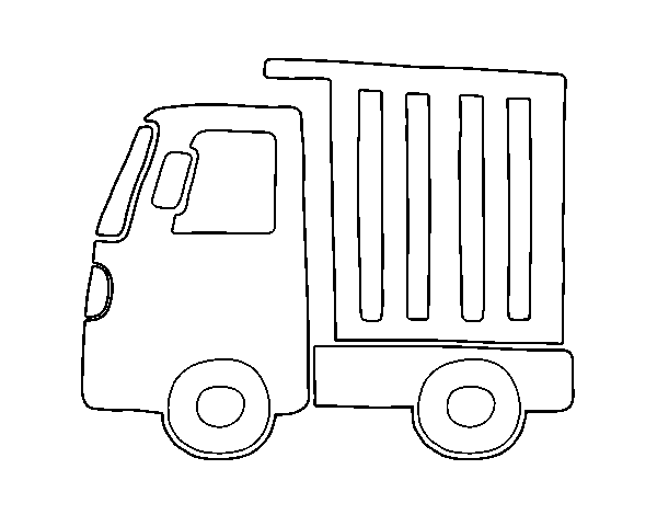 Desenho de Caminhão pequeno para Colorir