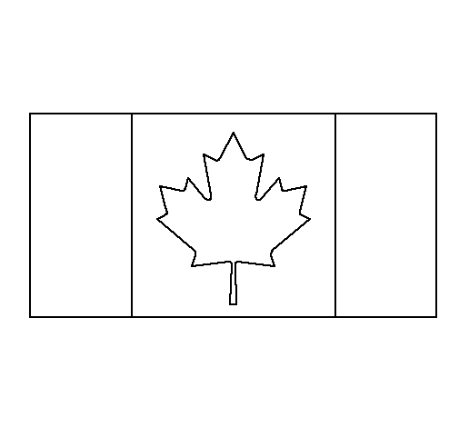 Desenho de Canadá para Colorir