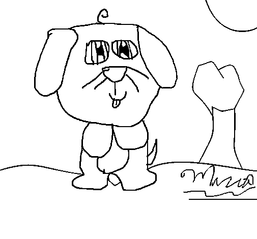 Desenho de Cão 5 para Colorir