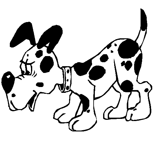 Desenho de Cão 5a para Colorir