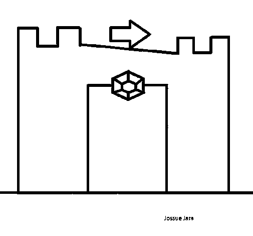 Desenho de Castelo para Colorir