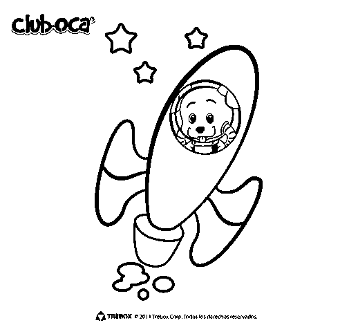 Desenho de Club Oca 4 para Colorir