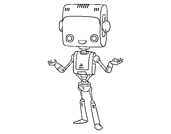 Desenho de El robô inteligente para Colorir