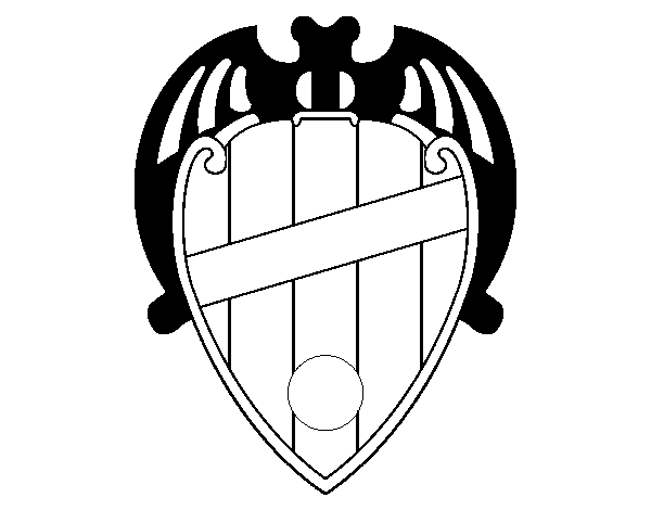 Desenho de Emblema do Levante Unión Deportiva para Colorir