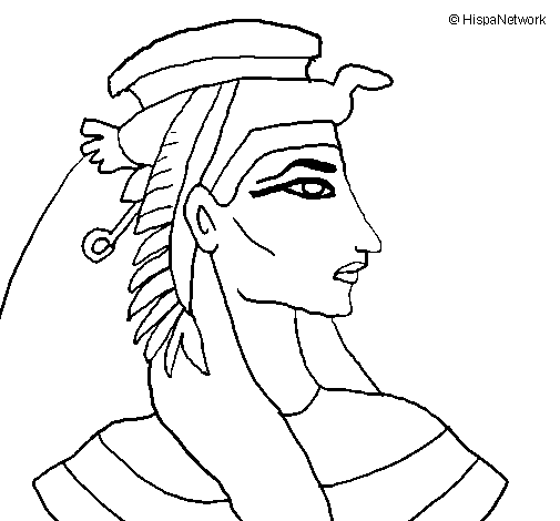 Desenho de Faraó para Colorir