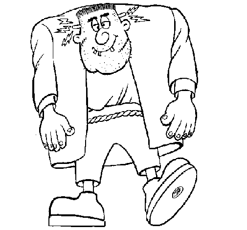 Desenho de Frankenstein para Colorir