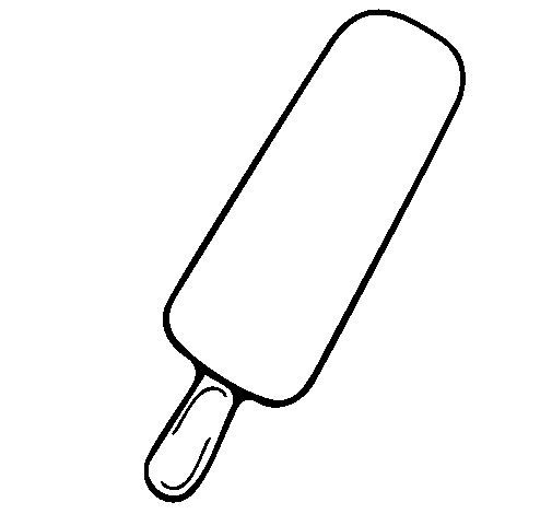 Desenho de Gelado de gelo para Colorir