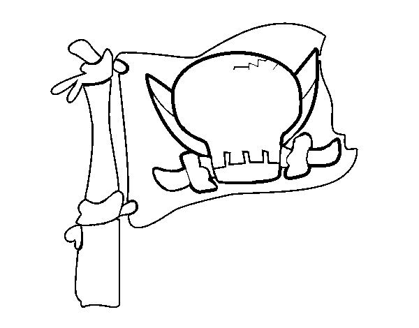 Desenho de Jolly Roger para Colorir