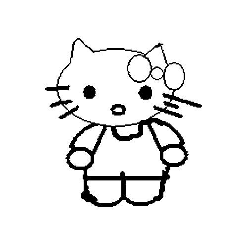Desenho de Kitty para Colorir