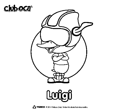 Desenho de Luigi para Colorir