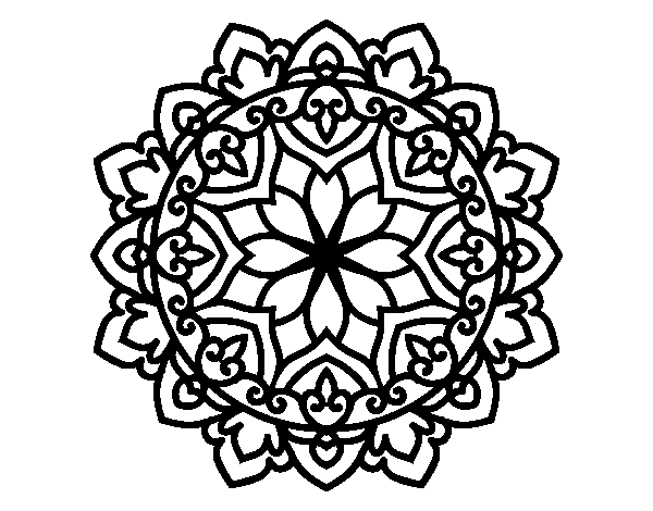 Desenho de Mandala celta para Colorir