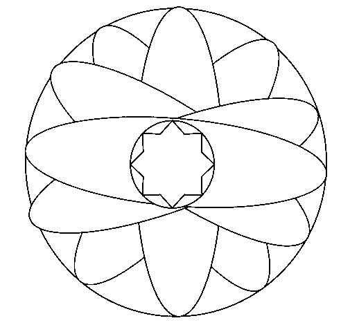 Desenho de Mandala para Colorir