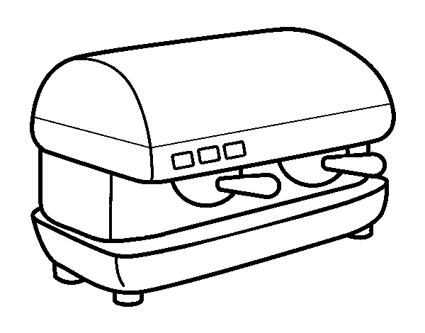 Desenho de Máquina de café para Colorir